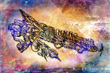 Space cosmic taxi Poster och Canvastavla