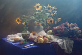 Still Life in yellow-blue tones Poster och Canvastavla