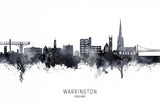 Warrington England Skyline Poster och Canvastavla