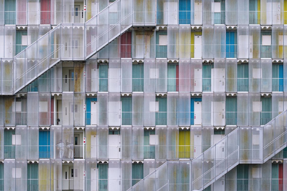 Pastel Color Doors Poster och Canvastavla