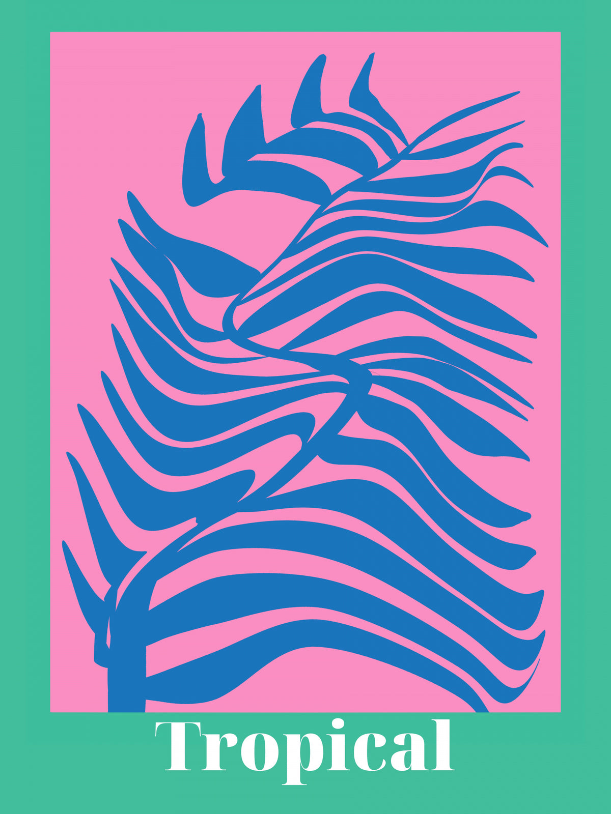 Tropical Plant Poster och Canvastavla