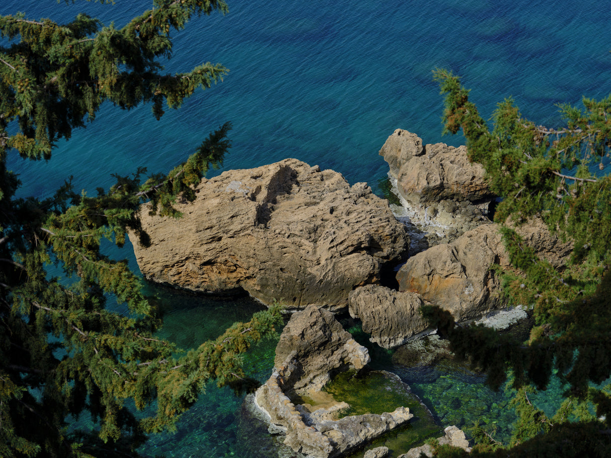 seascape and rocks Poster och Canvastavla