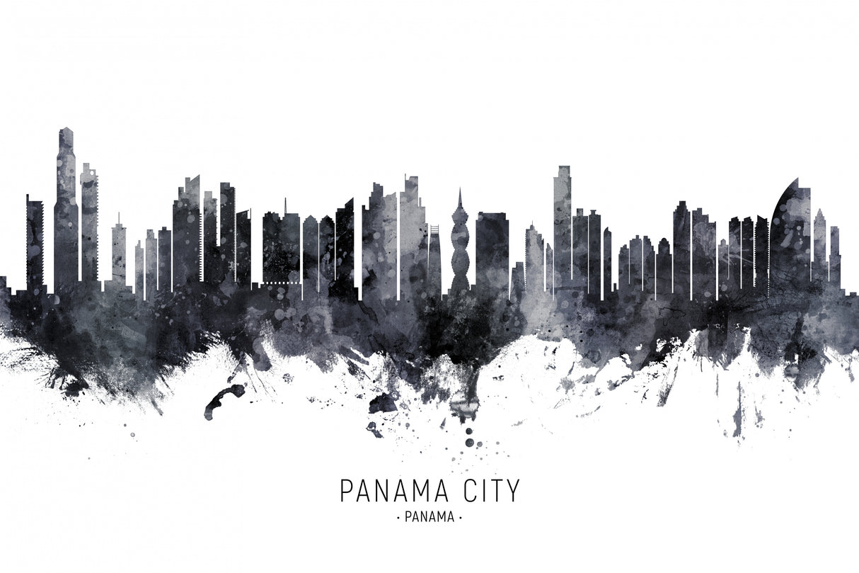 Panama City Skyline Poster och Canvastavla