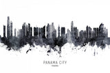 Panama City Skyline Poster och Canvastavla