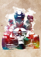 Car racing sport art #racing Poster och Canvastavla