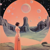 Surreal Geometric Collage Art in Space Poster och Canvastavla