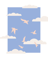 Clouds Bird Poster och Canvastavla