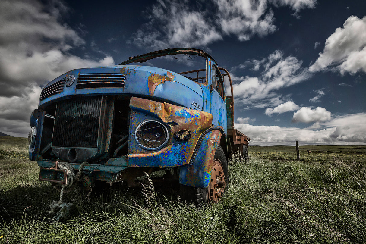 The Blue Benz Poster och Canvastavla