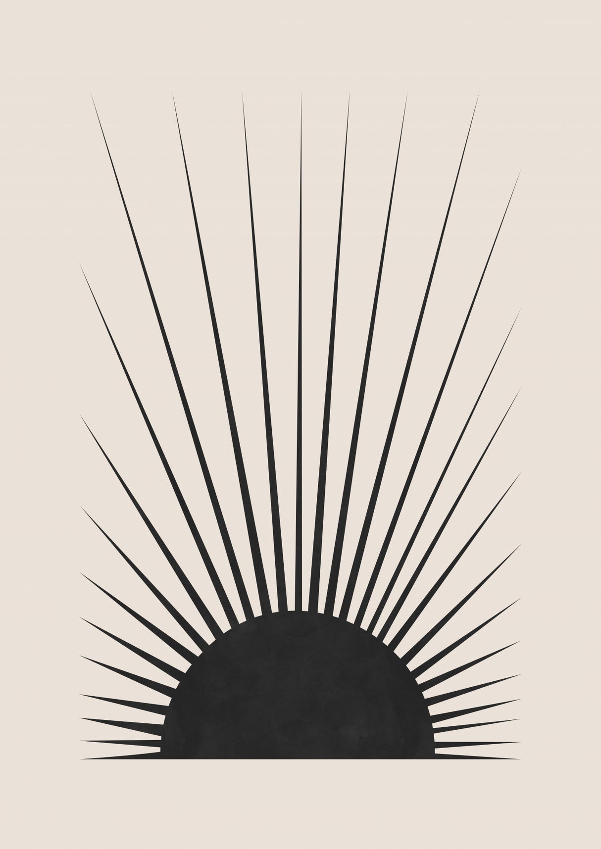 Minimal Sun Poster och Canvastavla