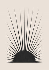 Minimal Sun Poster och Canvastavla