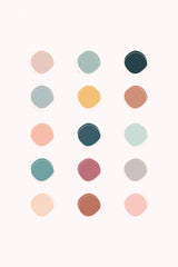 Colour Palette Poster och Canvastavla