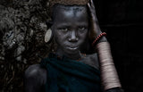 Surma tribe girl-I Poster och Canvastavla