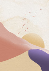 Sunset Mist Poster och Canvastavla