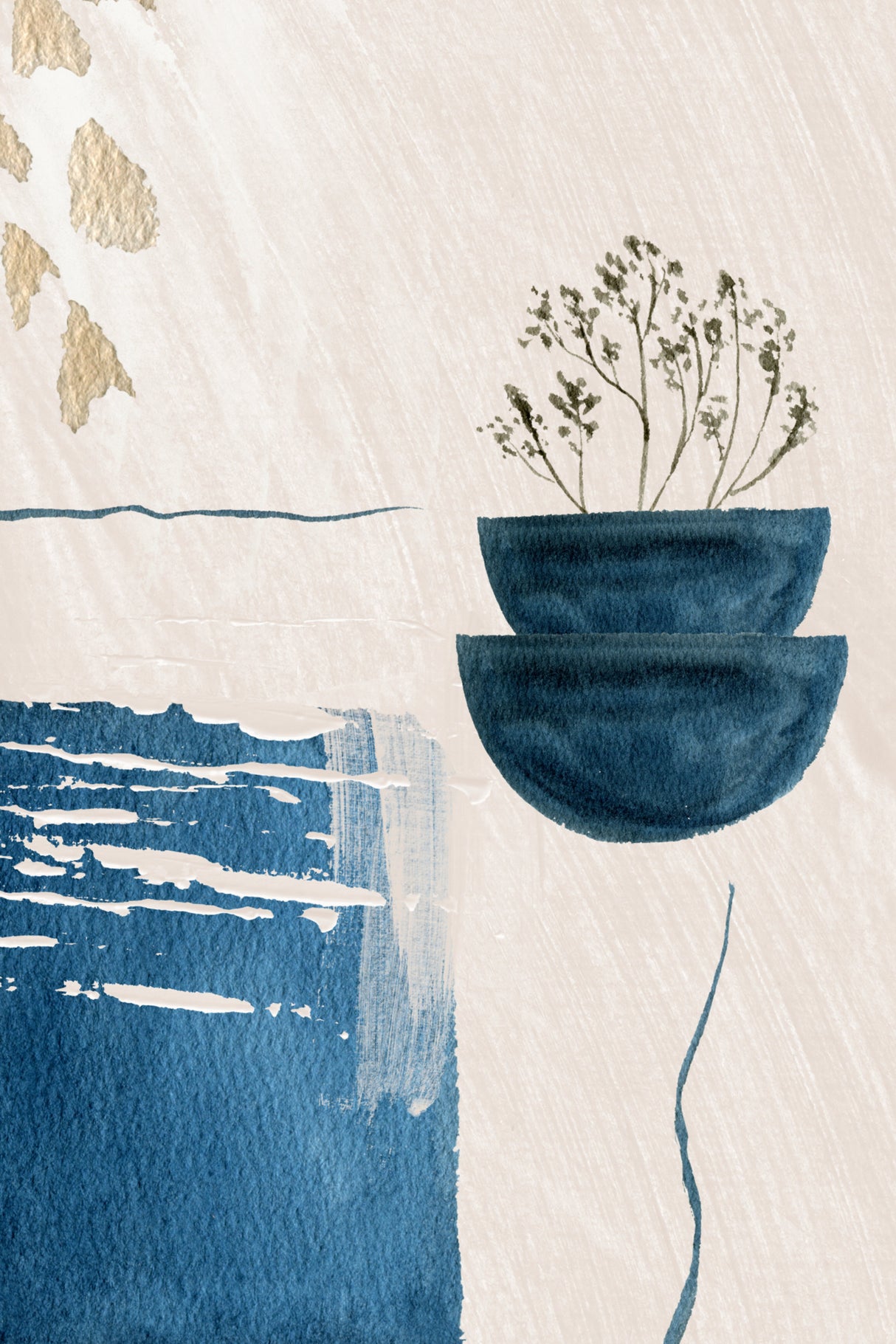 Calm Blues-1 Poster och Canvastavla