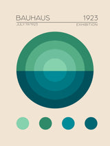 Bauhaus Mavi Daire Poster och Canvastavla