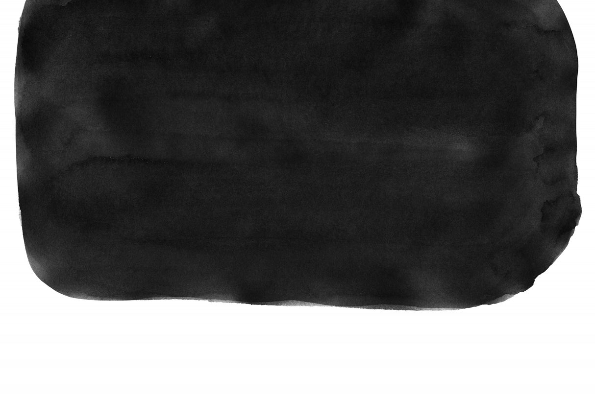 Minimal Black and White Abstract 05 Brushstroke Poster och Canvastavla