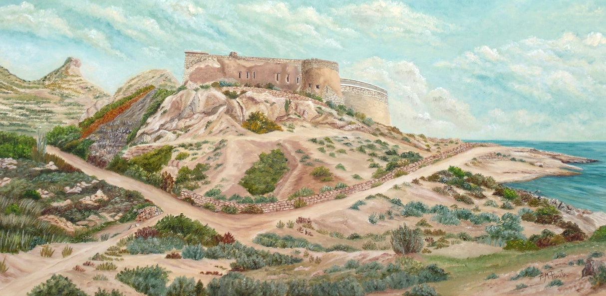 Castle of Rodalquilar Poster och Canvastavla