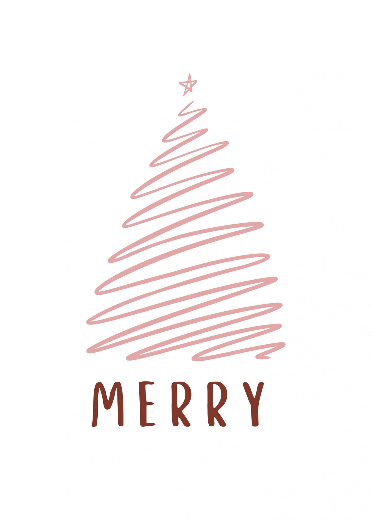 Christmas Tree Merry Poster och Canvastavla