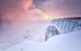 Sunrise at Niagara Falls Poster och Canvastavla