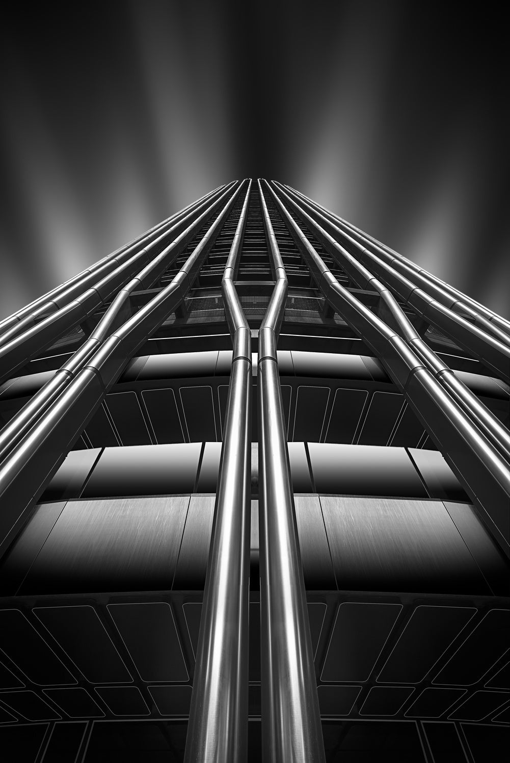 Lines on the skyscraper Poster och Canvastavla