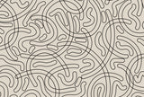 Simple Tube Line Pattern Poster och Canvastavla
