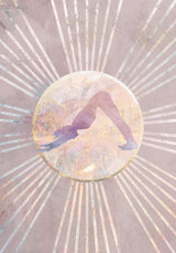 Sun Boho Yoga Pink 5 Poster och Canvastavla