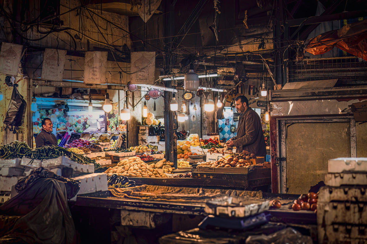 Night market of Amman Poster och Canvastavla