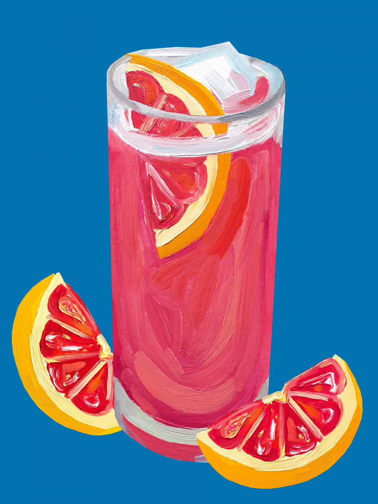 Grapefruit Paloma Blue Poster och Canvastavla