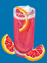 Grapefruit Paloma Blue Poster och Canvastavla