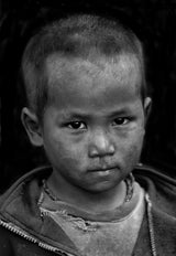 Nepal monochrome portraits of children (series) Poster och Canvastavla