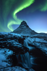 Kirkjufell Aurora Poster och Canvastavla