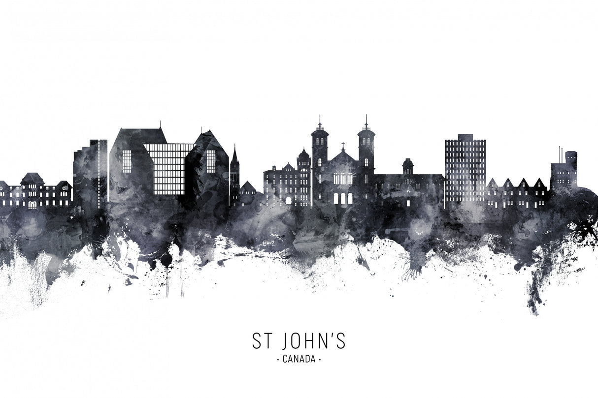 St John's Canada Skyline Poster och Canvastavla