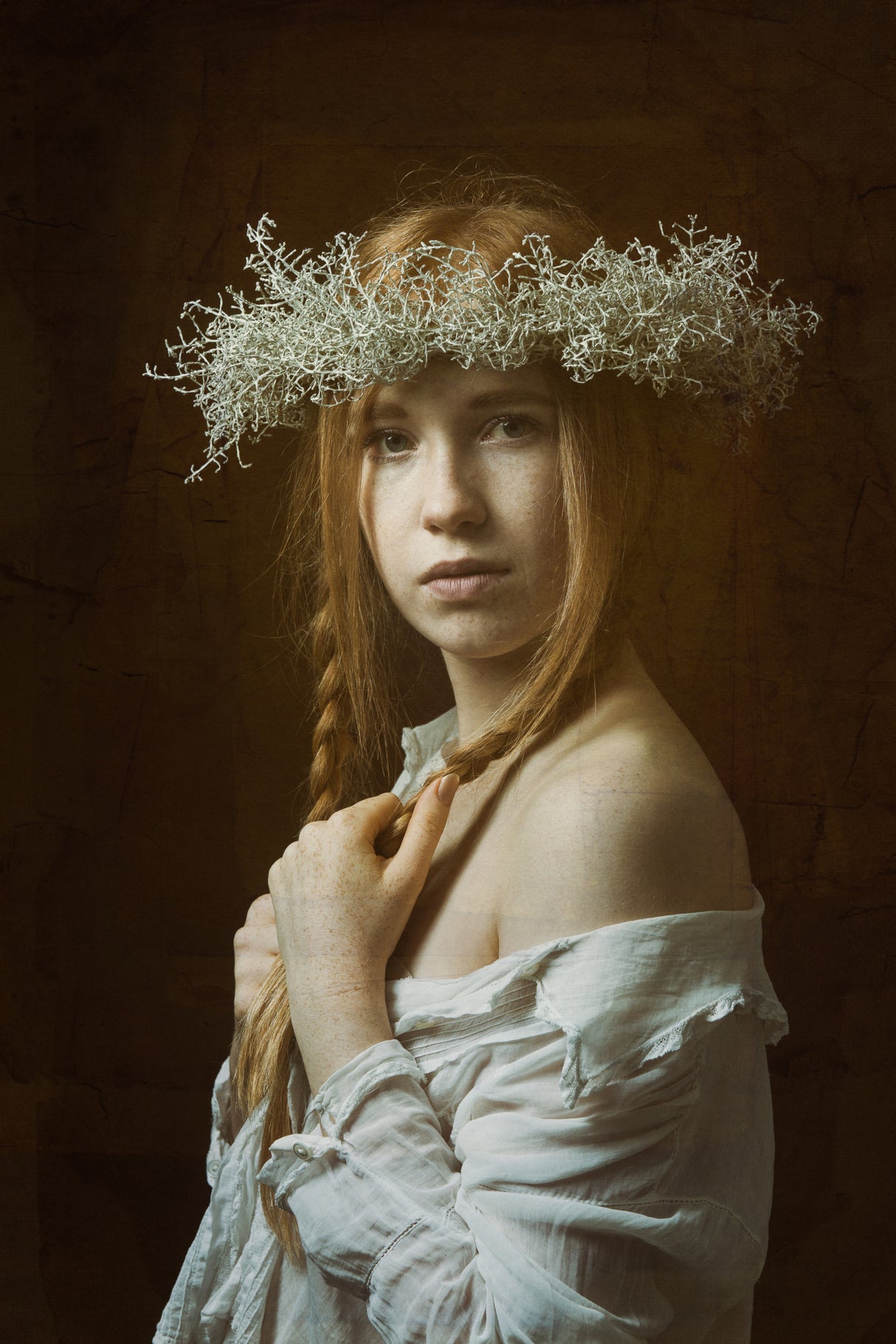 portrait of the girl with the red hair Poster och Canvastavla