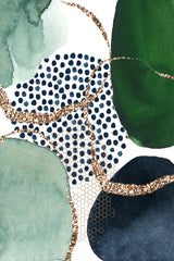 Green Shapes Poster och Canvastavla