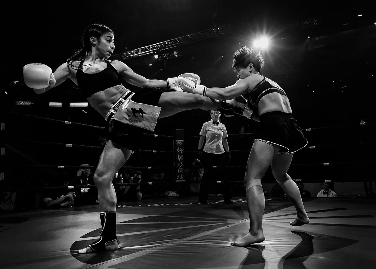 Kickboxing fighting Poster och Canvastavla