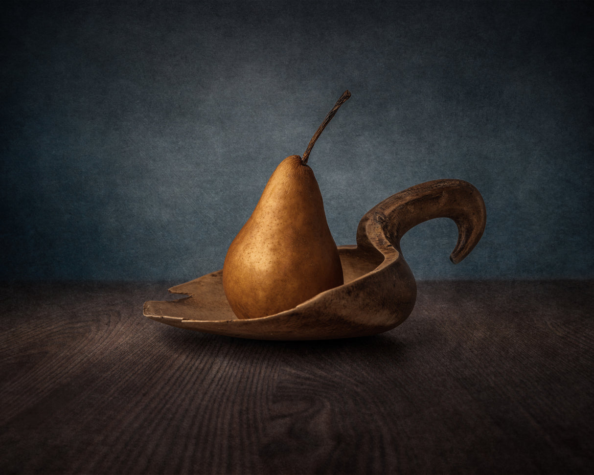Pear on spoon Poster och Canvastavla