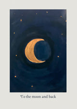 To the Moon and Back Poster och Canvastavla