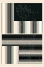 Black and White Minimal Series #1 Poster och Canvastavla