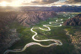 Eighteen Bends of Waterway Poster och Canvastavla