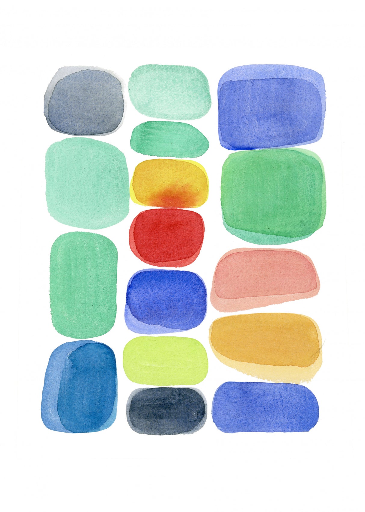 Color Blocks I Poster och Canvastavla