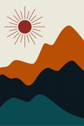 Boho Mountain Series #2 Poster och Canvastavla