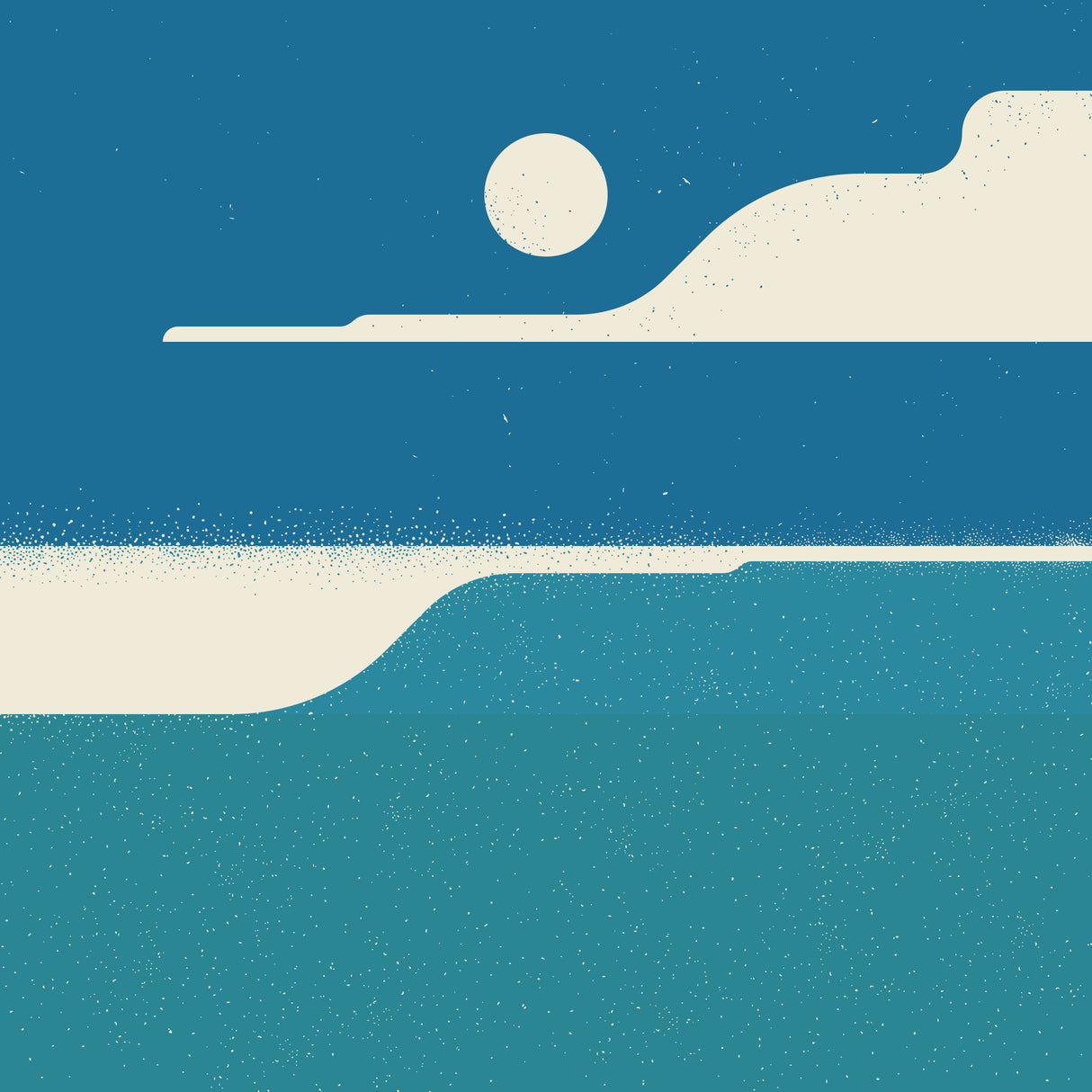 Ocean Waves Poster och Canvastavla