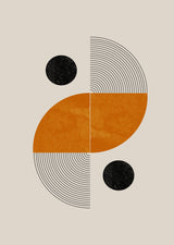 Retro Shape Poster och Canvastavla