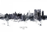 Kolkata (Calcutta) India Skyline Poster och Canvastavla