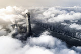 Shanghai in the Clouds Poster och Canvastavla