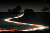 Country road at night Poster och Canvastavla