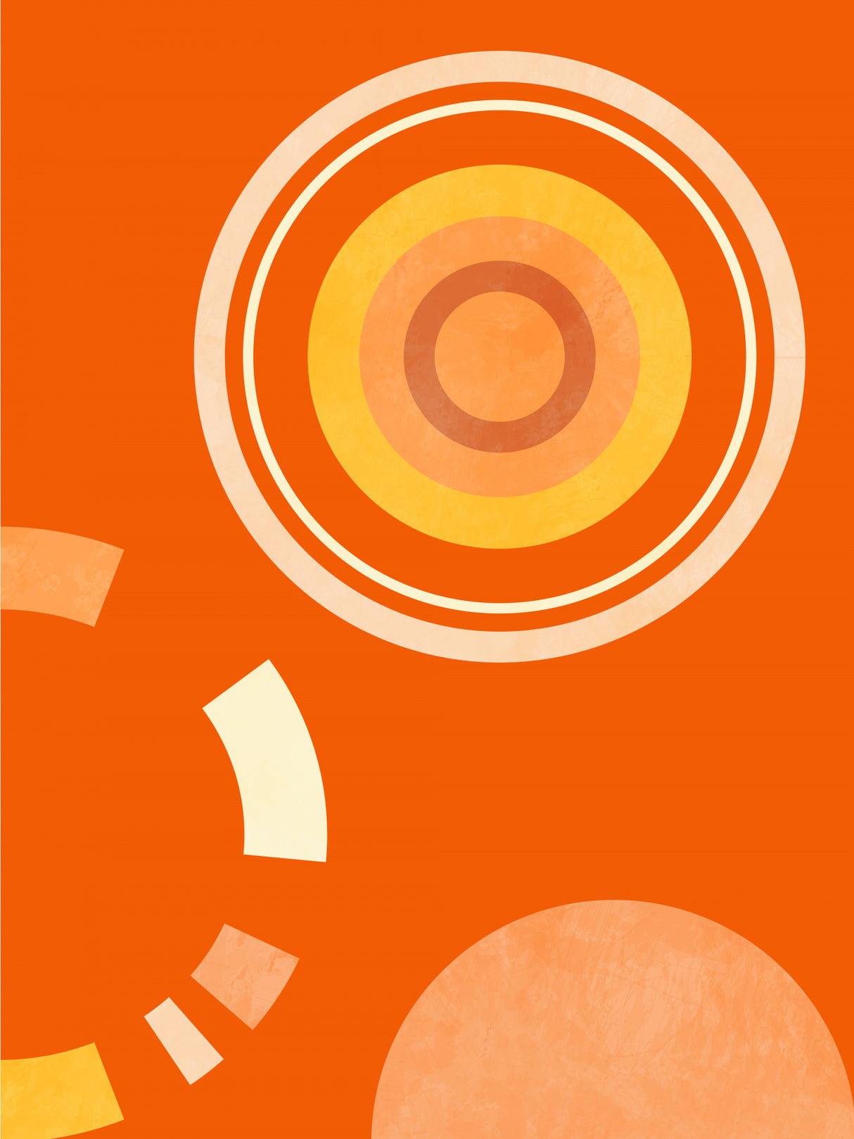 Spring Mid Rhapsody Orange 4 Poster och Canvastavla