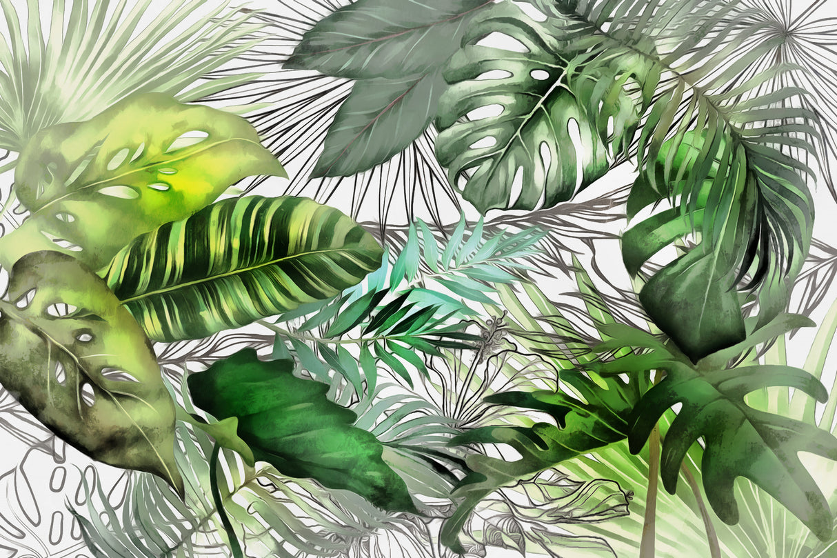 Tropical Foliage 02 Poster och Canvastavla