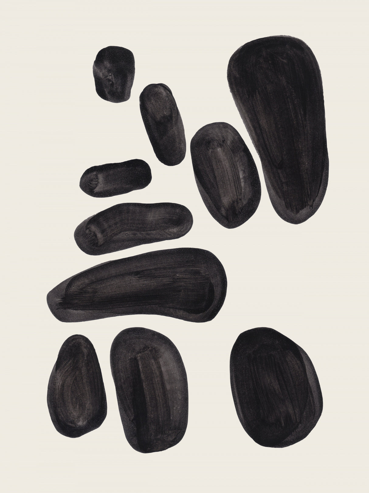 Stacked Pebbles Poster och Canvastavla