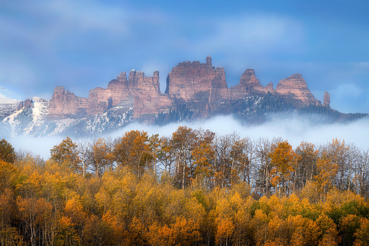 Castle Rocks in Autumn Poster och Canvastavla